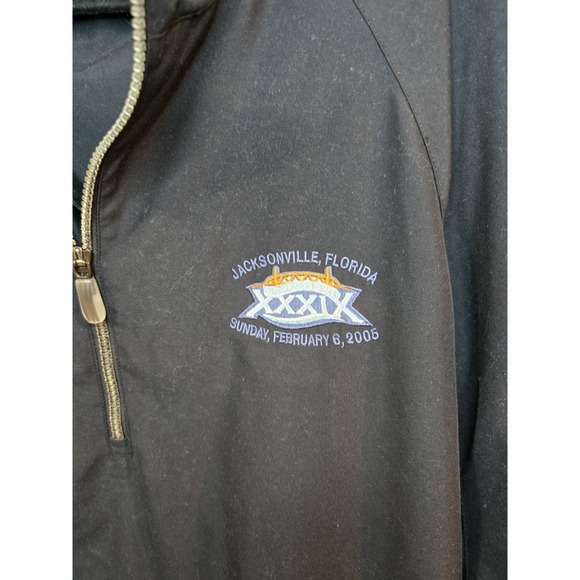 Adidas Super Bowl XXXIX 1/4 Zip Jacket 2005 Jacksonville Cadillac ClimaShell XL - Picture 2 of 6